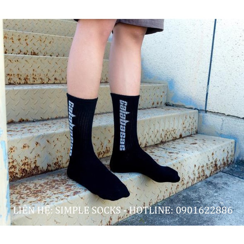 Tất Cổ Cao Thể Thao Galabasas 🔴FREESHIP🔴Vớ Thời Trang Nam Nữ Unisex - Chất Cotton Dày Dặn Mang Giày Sneaker