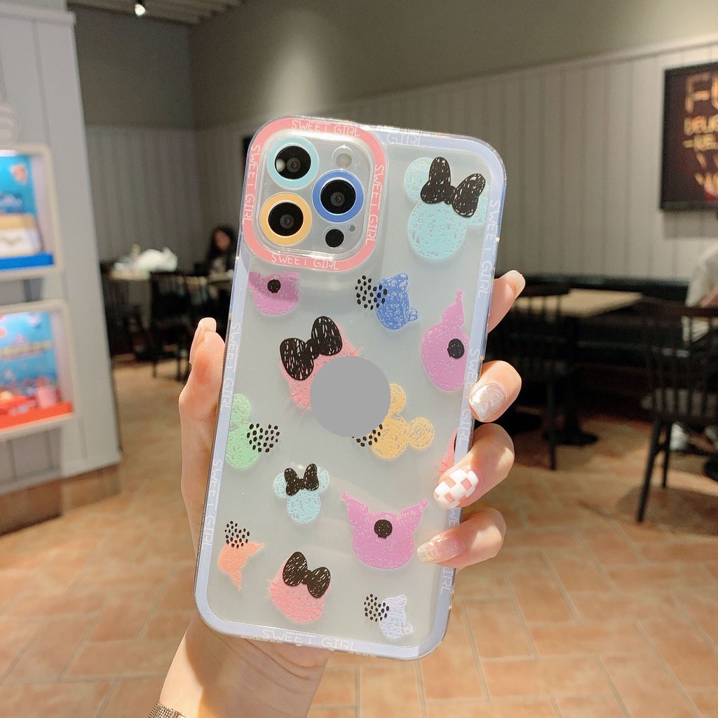 Ốp Lỗ Viền Camera Cầu Vồng Cho Iphone 13Promax Đến 7Plus-ZUMI STORE