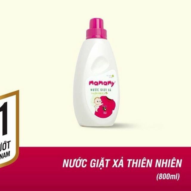 Nước giặt xả thiên nhiên Mamamy 800ml