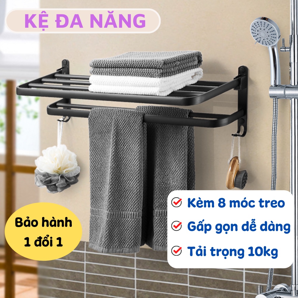 Kệ Nhà Tắm Giá Inox Nhà Tắm Treo Khăn Dán Tường Không Gỉ Tiện Dụng THANH XUÂN 98