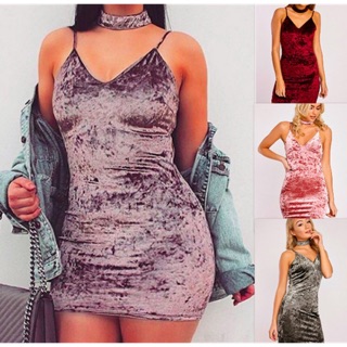 Váy nhung ôm body tôn dáng s ,m ,l