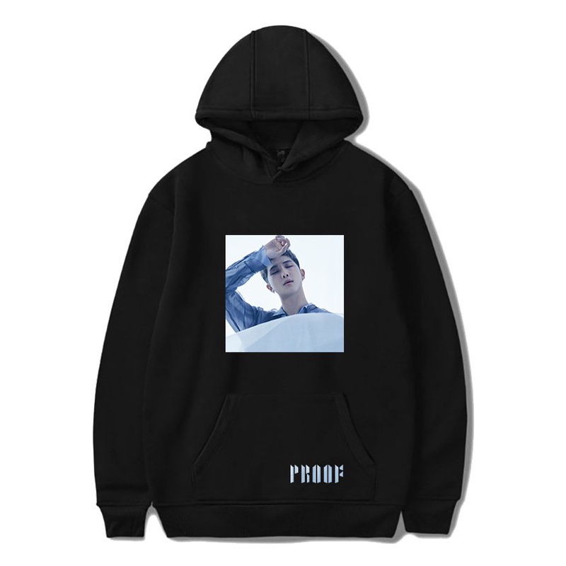 Áo hoodie nỉ in hình thành viên BTS Proof