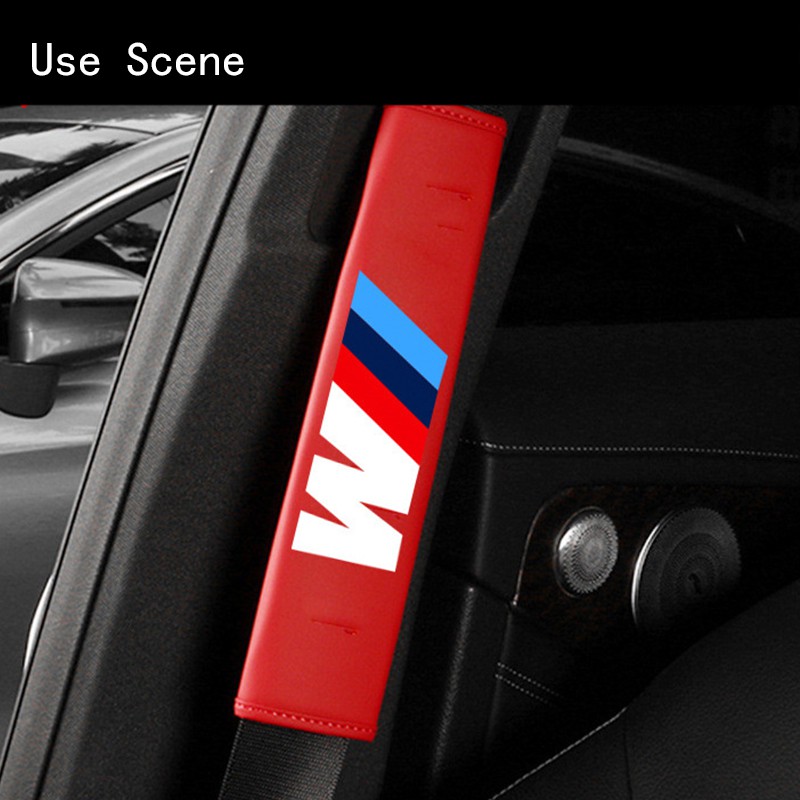 Vỏ Bọc Dây Đai An Toàn Bằng Da Cho Xe Hơi F30 E46 F10 E90 G20 E36 E39 E30 G30 E92 F20 X6 X1 X5 Z4 M3 X4 5 7 Series 320I 218I 520I 530 M40Li 740LI