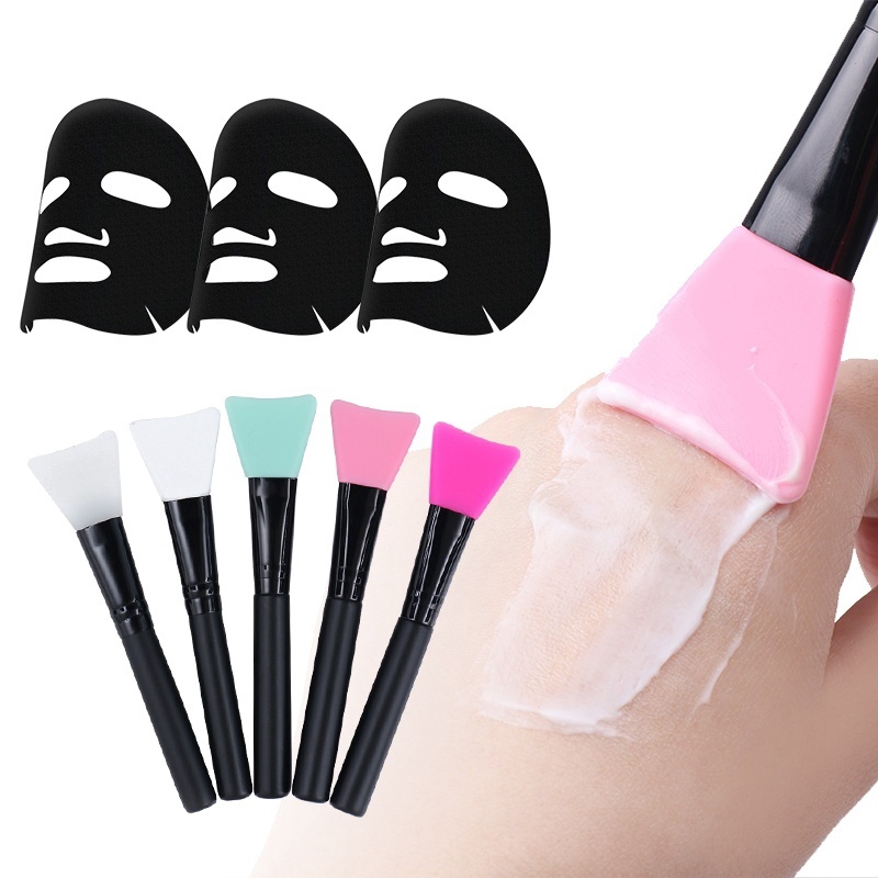 【TGS】DIY Facial Mask Make Tool Makeup Blender Soft Silicone Brush Mask Mud Mixing Brush Makeup Tools