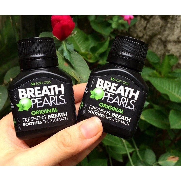 Viên uống thơm miệng Breath Pearls 50 viên sạch khuẩn khử mùi hôi - EDS Hàng Mỹ