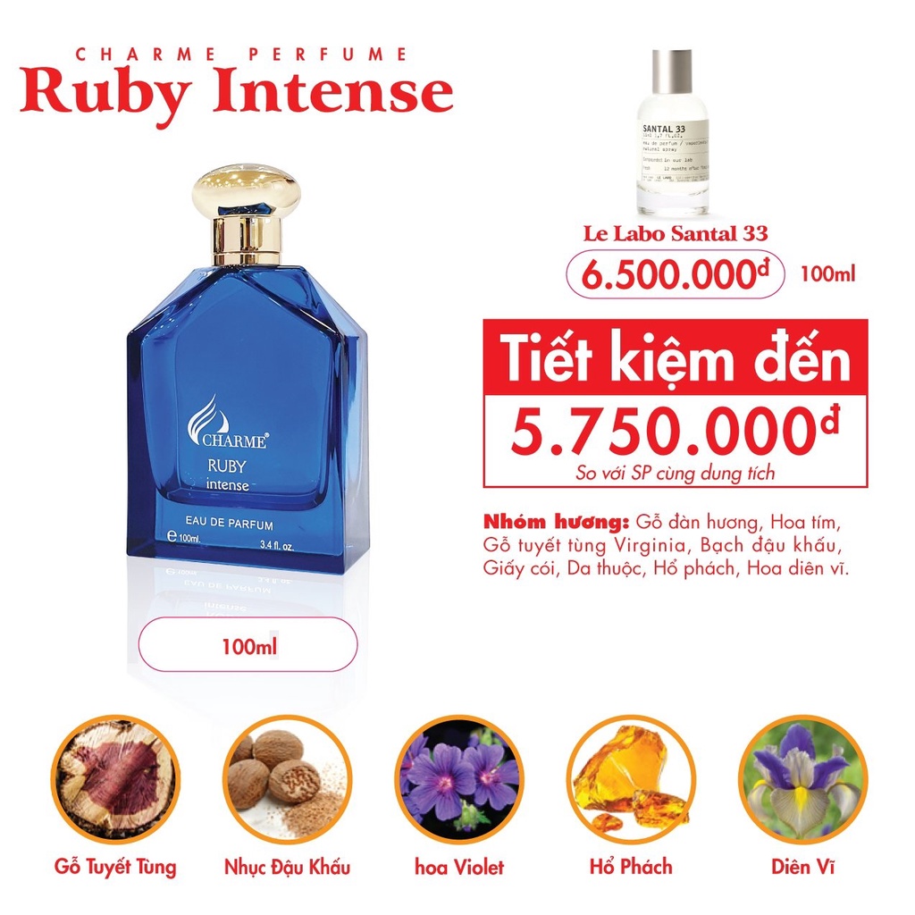 Nước hoa Charme Ruby Intense 100ml