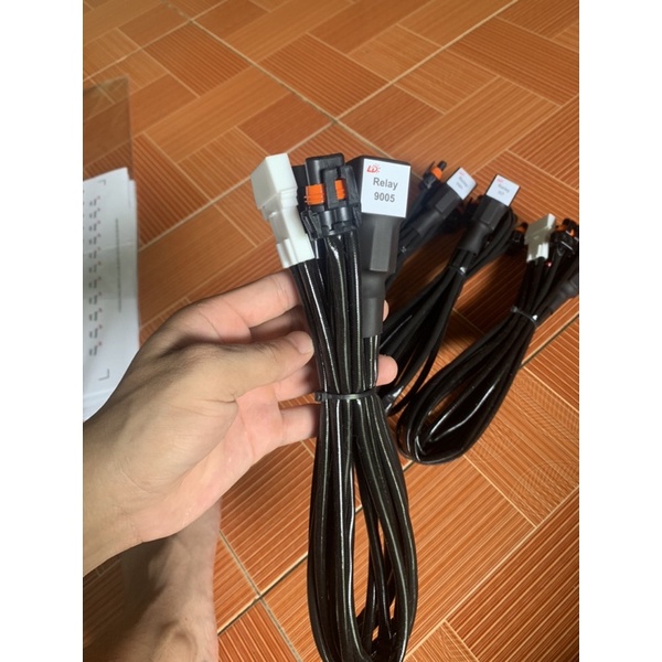 Bộ Dây Nguồn Relay Cao Cấp Cho Bi Led Ô Tô