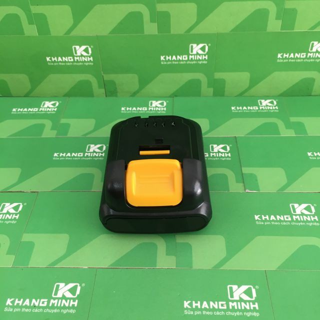 Vỏ mạch pin Dewalt 10.8V 3s- 1p, Li-ion trượt 1 hàng - 3 cell, mạch nhận sạc zin