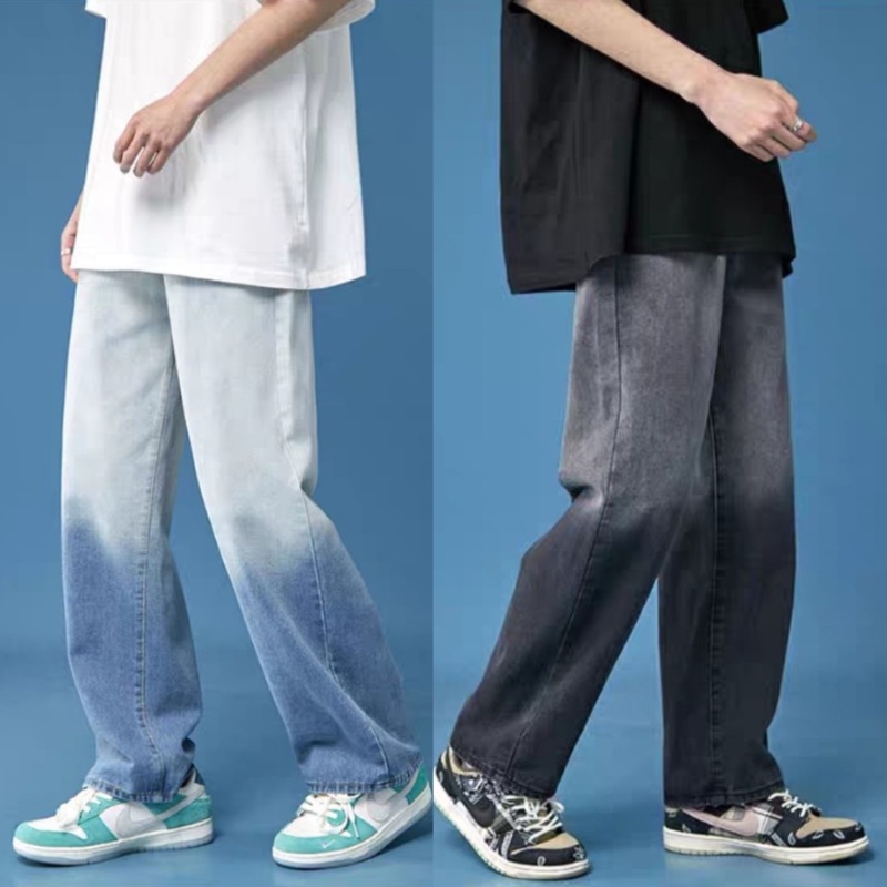 " RẺ VÔ ĐỊCH" Quần Jean Nam, Quần Baggy Xám Wash nửa ống xuông rộng style hàn quốc 2022-XX MENS FASHION!