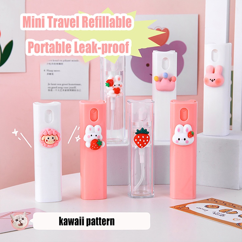 Chai Rỗng 10ml Dạng Xịt Đựng Nước Hoa Họa Tiết Hoạt Hình Dễ Thương