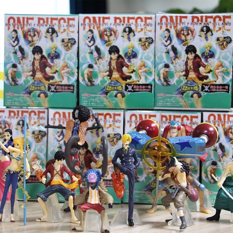 Mô hình Team Luffy Mũ Rơm Chiến Đấu Cao 7-10cm - Mô hình One Piece