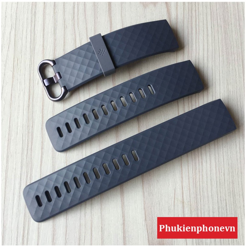 Dây Đeo Silicon Cao Cấp Cho Đồng Hồ Thông Minh Fitbit Charge 3 Charge 4