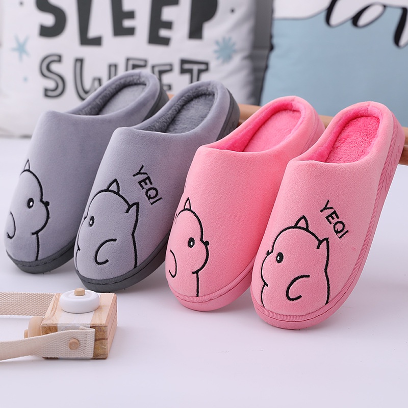 Dép Bông Mang Trong Nhà Hình Hoạt Hình Dễ Thương Warm&Cute A145