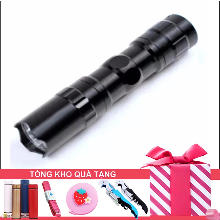 Đèn Pin Bỏ Túi LED 3W Đèn Bin Vỏ Hợp Kim Siêu Bền Mini Siêu Sáng Chống Nước