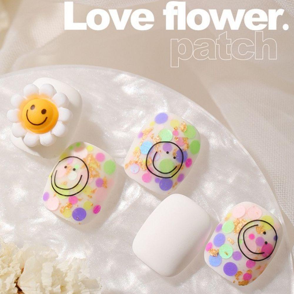 QQMALL Vật Liệu Trang Trí Móng Tay Nghệ Thuật Hình Ngôi Sao Cười Đính Sequin Lấp Lánh DIY