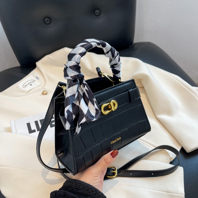 Túi xách JASMIN NOIR họa tiết da cá sấu thời trang cho nữ