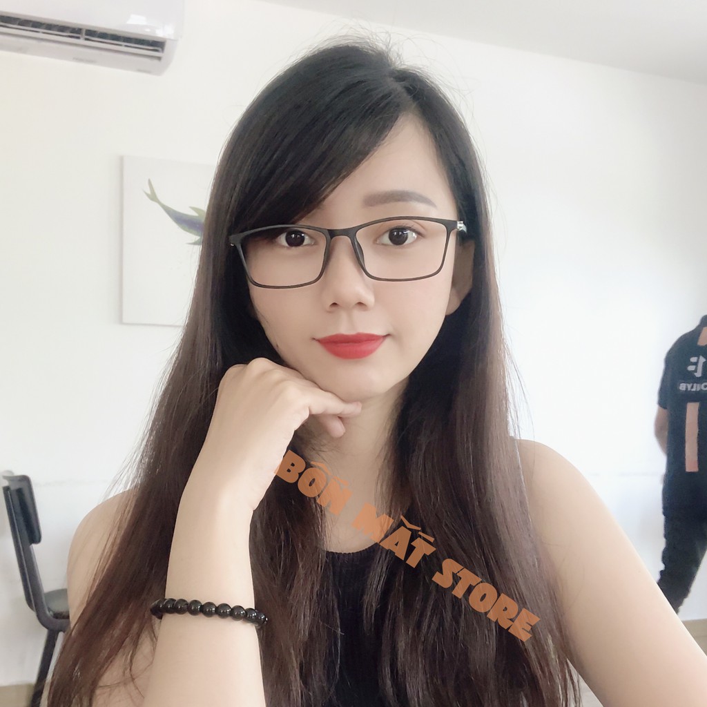 Gọng kính vuông dẻo Hàn Quốc 21361 (Tặng Kèm Hộp Khăn) | BigBuy360 - bigbuy360.vn