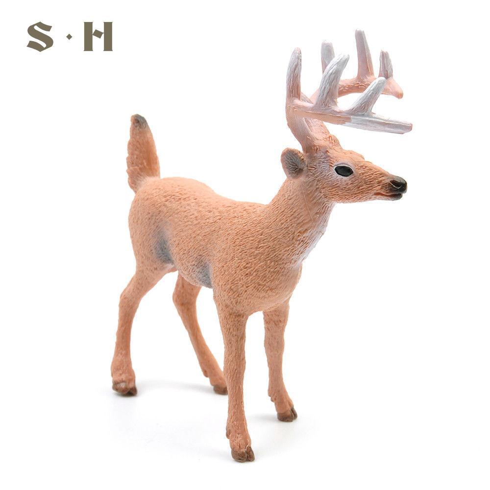 Simulation Deer White-Tailed Reindeer Mini PVC