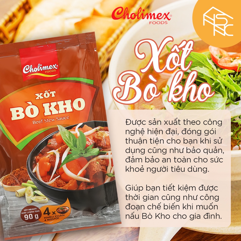 Xốt bò kho Cholimex 90g