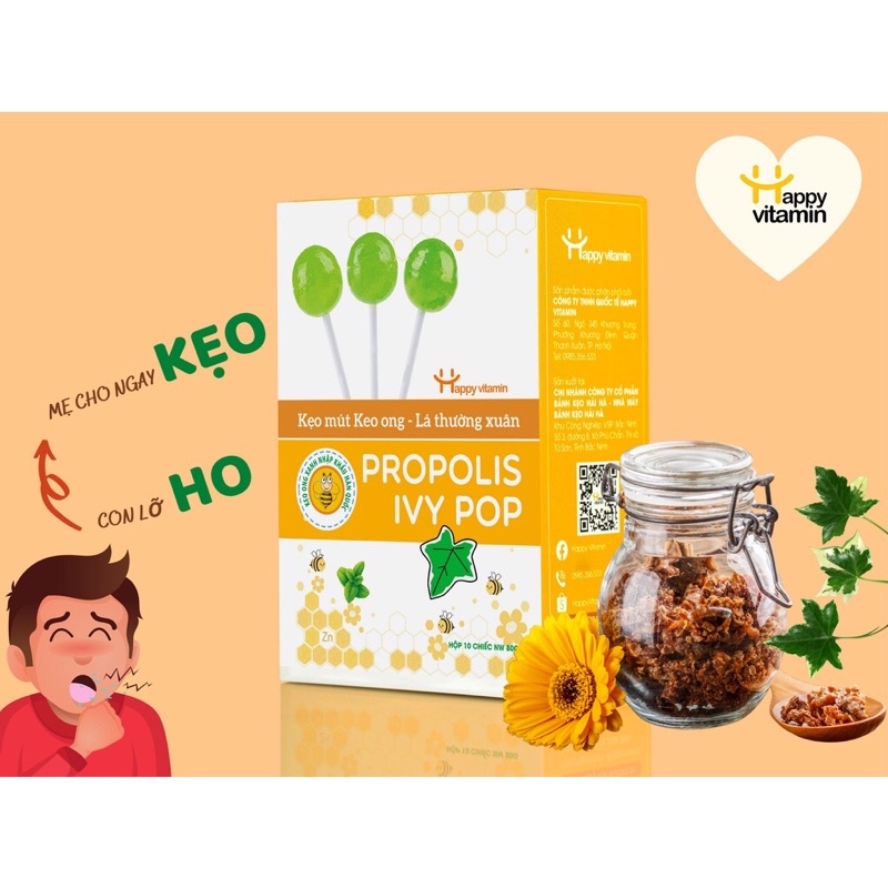 Kẹo mút Keo Ong Happy Vitamin