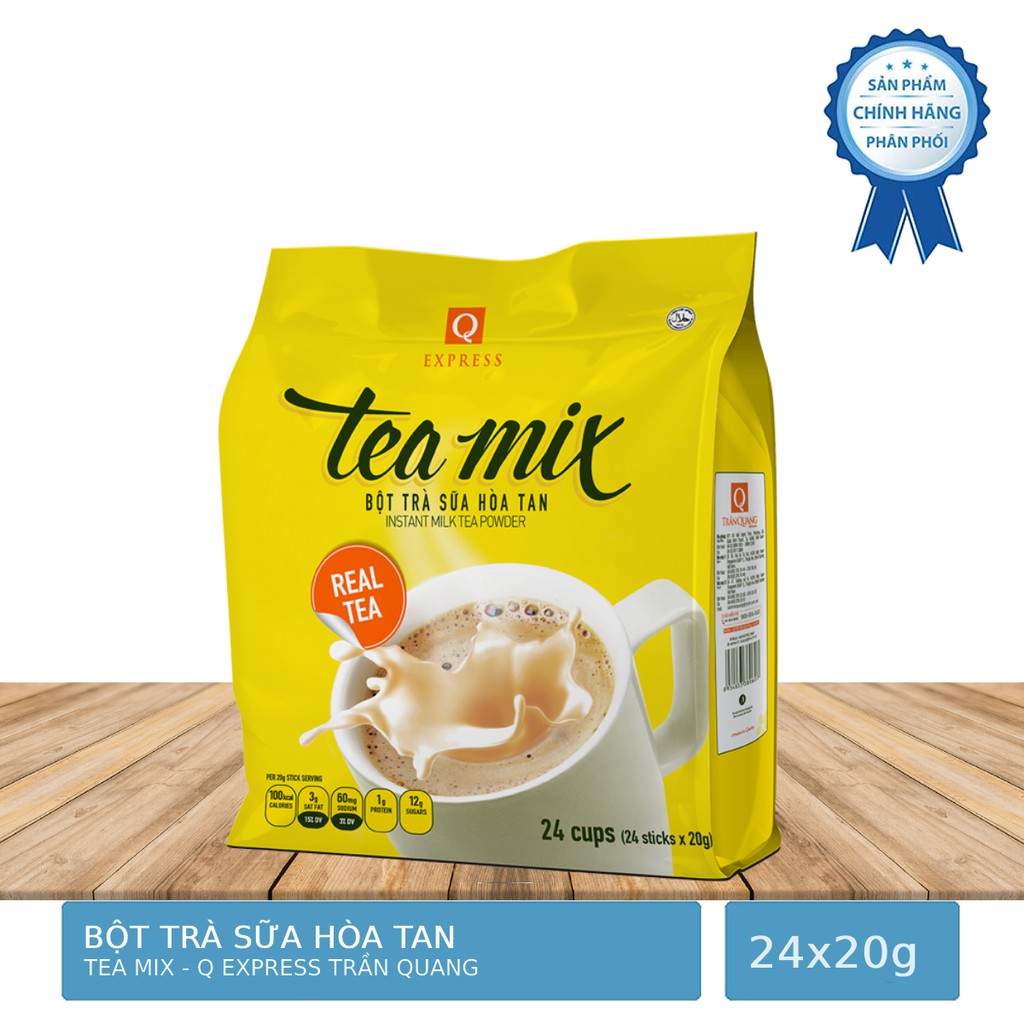 Bịch 24 Gói Trà Sữa Hòa Tan Q Express Tea Mix 20g/Gói
