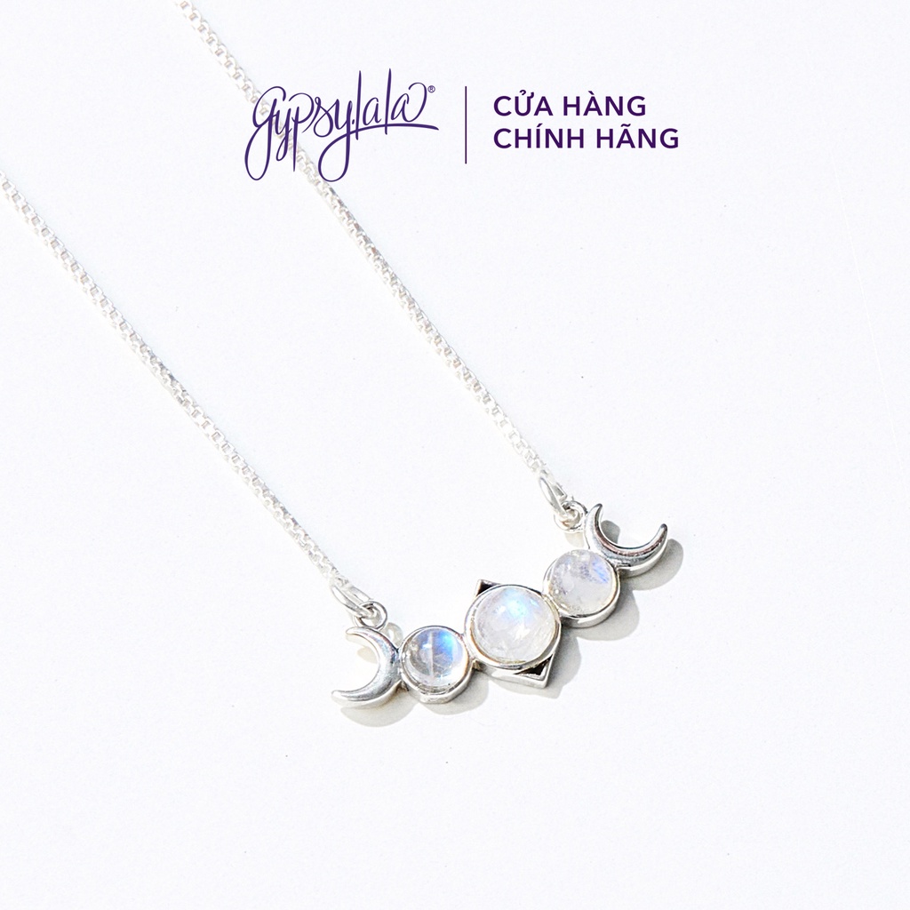 Dây Chuyền Mystic Moon Đá Ánh Trăng Thiên Nhiên May Mắn Không Kị Mệnh SP004328 Gypsy.lala