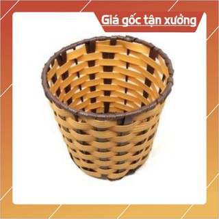 Giỏ đựng giấy ăn giả mây hình tròn