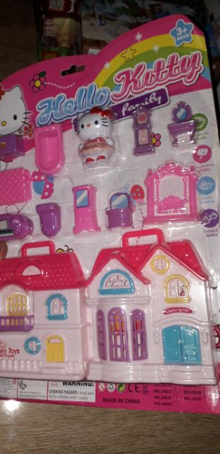 Sét Đồ chơi Nội thất Mèo Kitty bằng nhựa rất đẹp