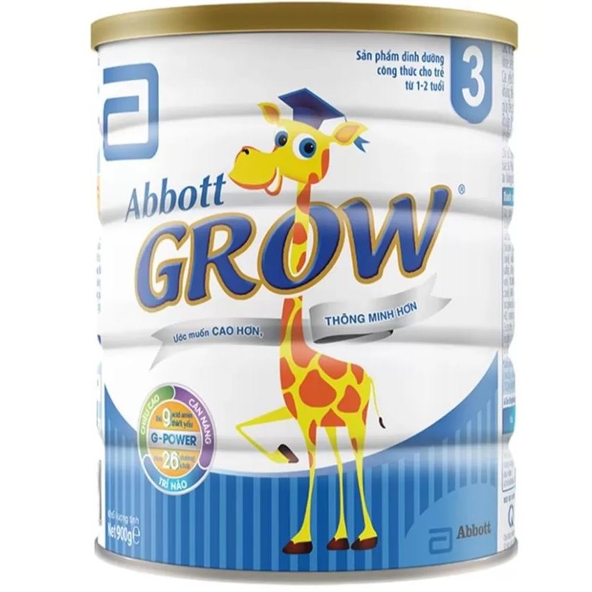 Sữa bột Abbott Grow 3 G-Power Hương Vani 900g