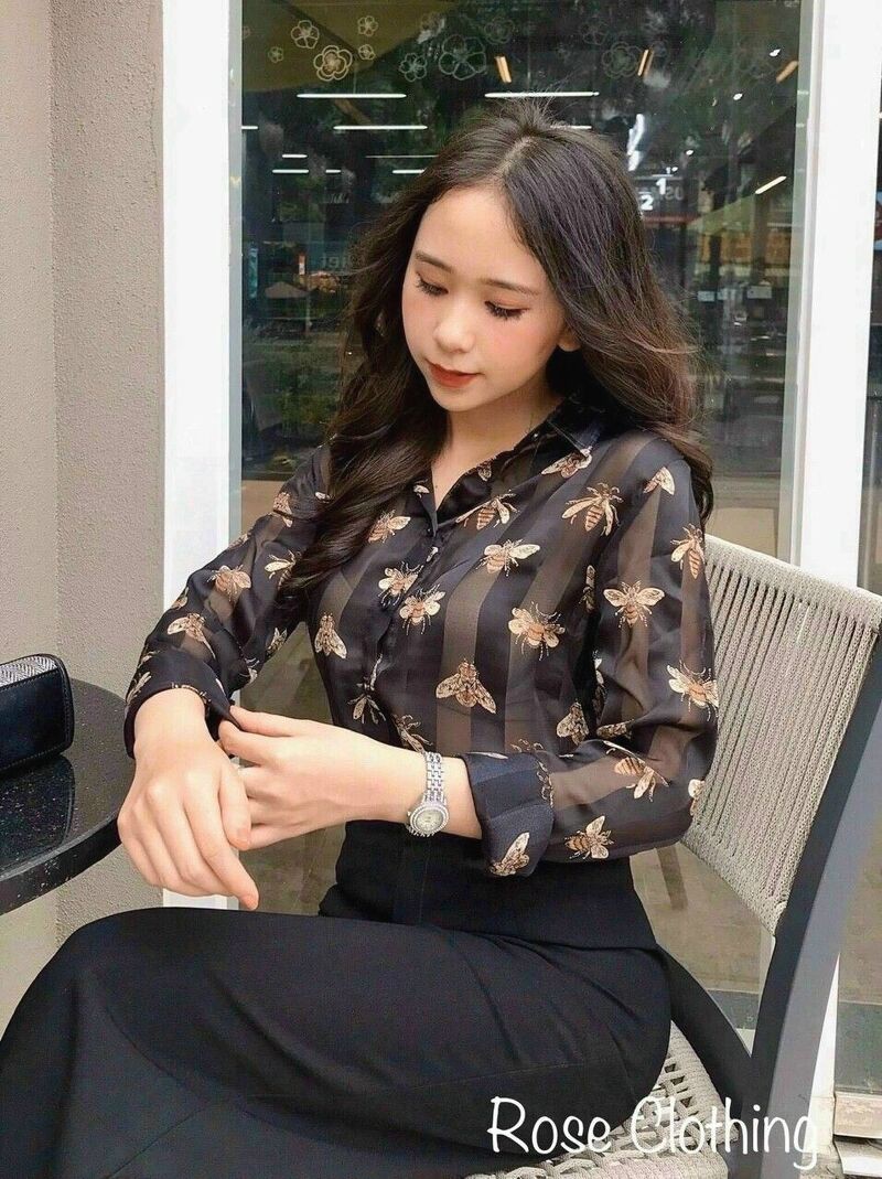 Áo sơ mi ong cổ đức hàng đẹp