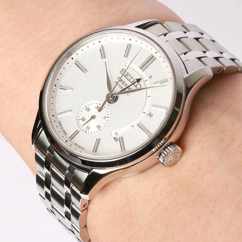 Đồng hồ cơ nam Seiko SSA395J1 kính Sapphire chống xước, chống nước 3 ATM. dây thép không gỉ cao cấp chính hãng Nhật Bản