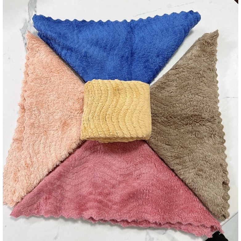 sét 5 khăn lau mặt cao cấp 30x30cm