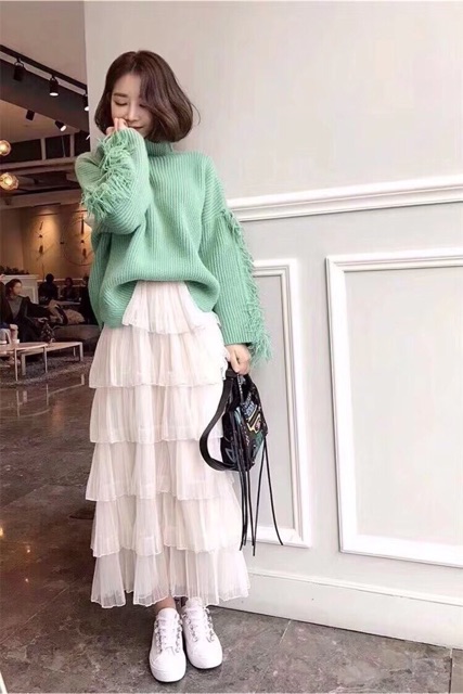 Chân váy voan 6 tầng hot hit - Hàng Quảng Châu