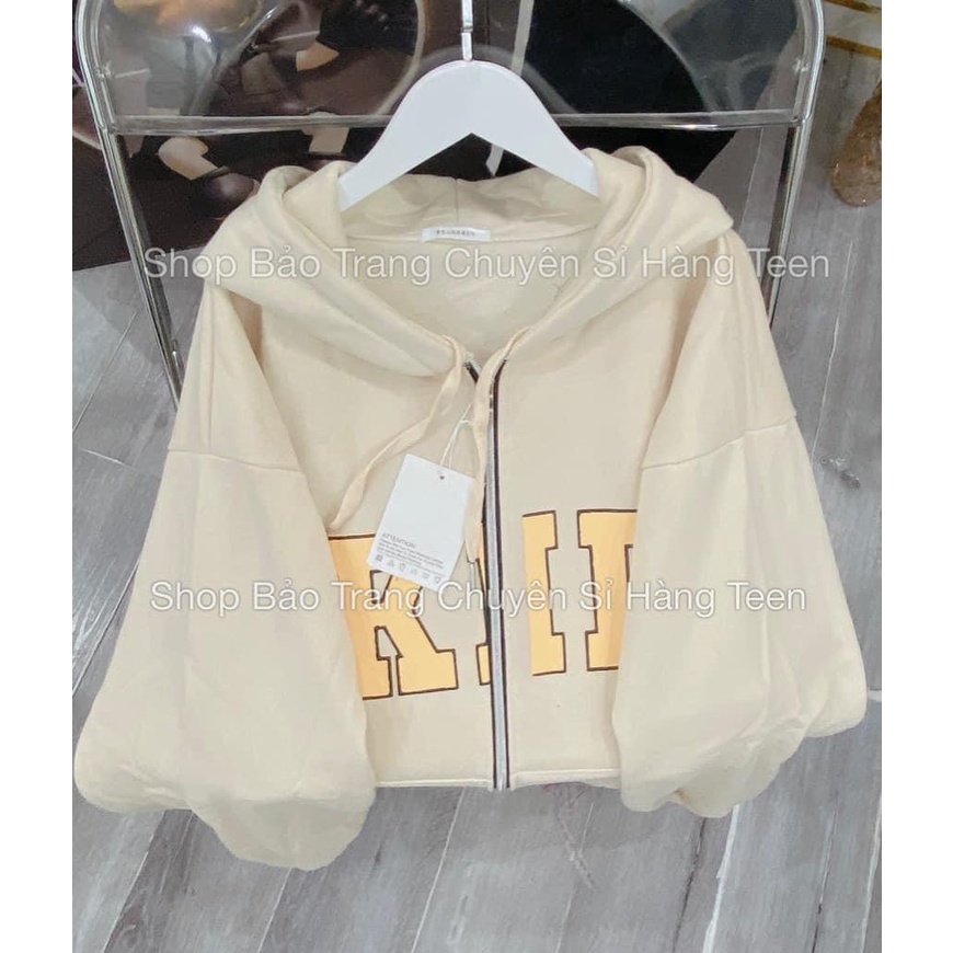 Áo Khoác Hoodie Nỉ Mũ 2 Lớp Chữ KID Phong Cách Hàn Quốc Ulzzang Form Rộng Unisex Nam Nữ