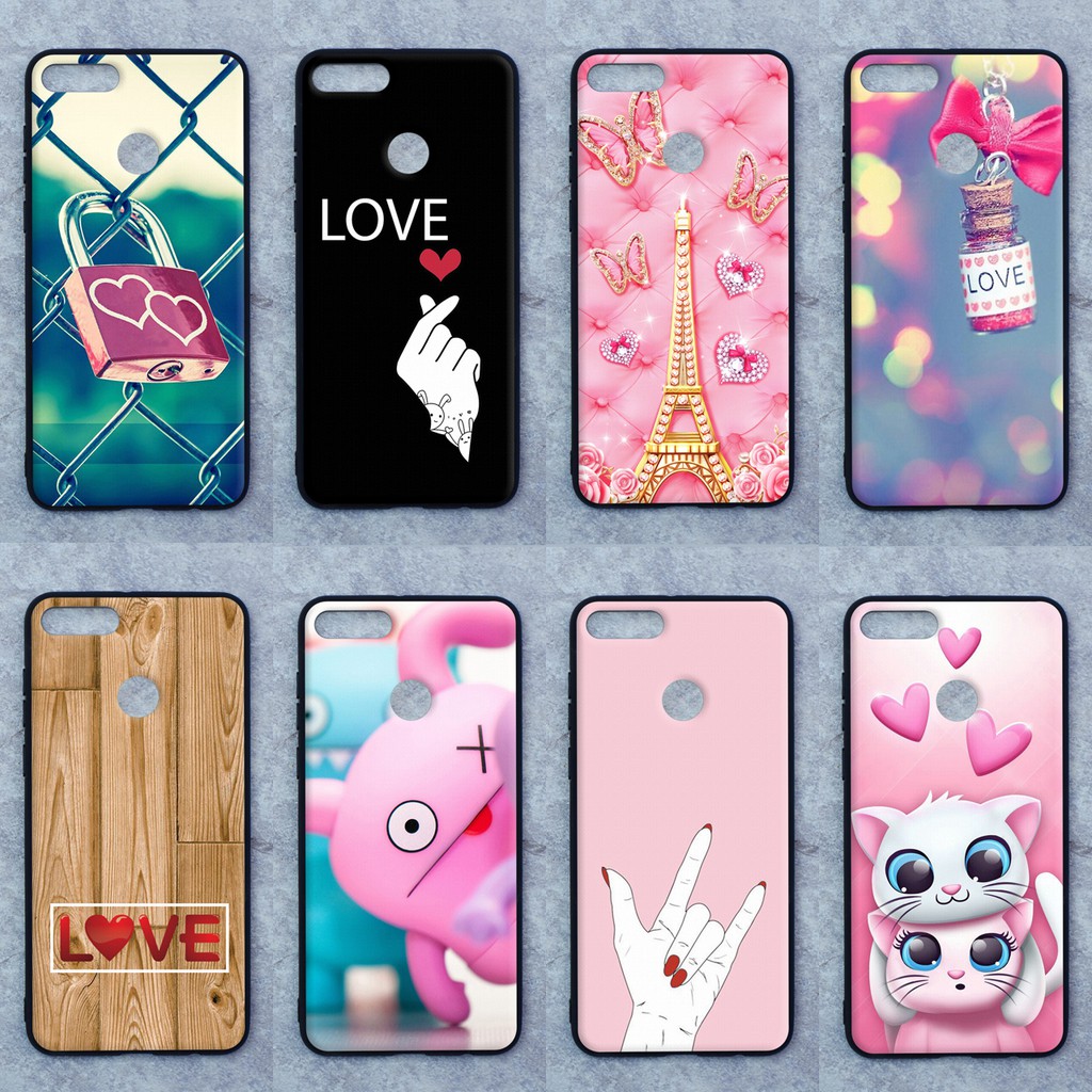 Ốp lưng Huawei Y9 (2019) Inlove Pattern Soft Edge Hard Back Điện thoại di động