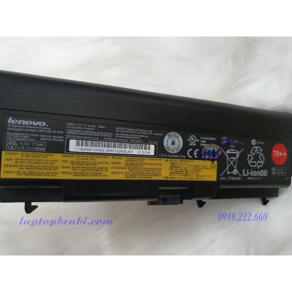 Pin zin laptop Lenovo 9cells dùng cho laptop T430, T530, W530, T420, T520, W520