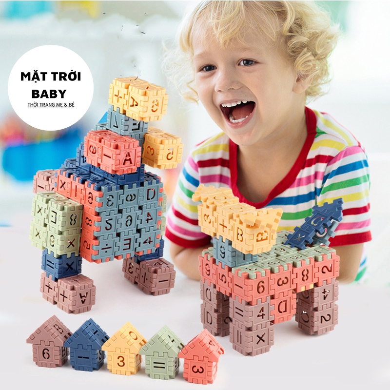 Đồ chơi xếp hình 96 miếng cho bé thoải mái sáng tạo