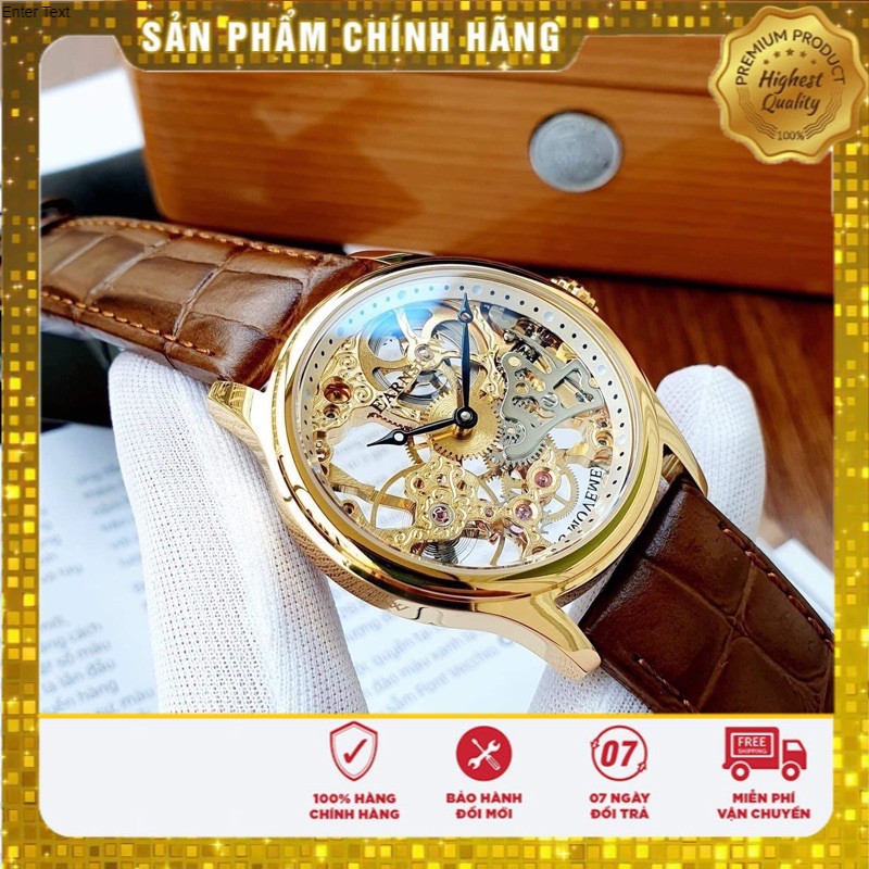 Đồng hồ nam Earnshaw Skeleton .