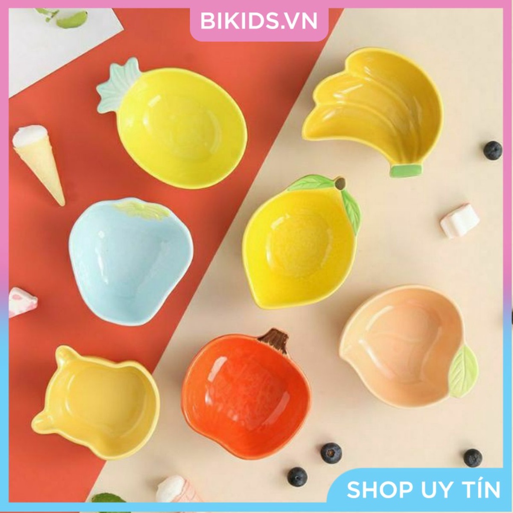 Bát ăn dặm hình hoa quả nhiệt đới cute