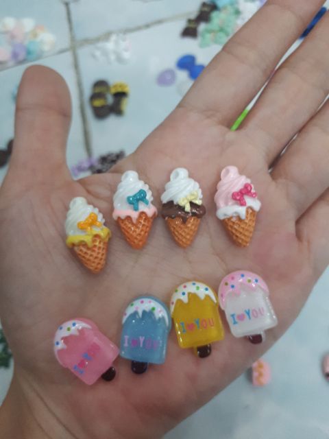 Charm slime chủ đề bánh kem