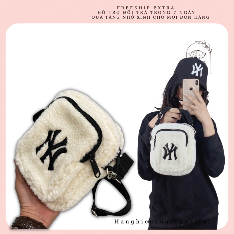 Túi Lông MLB FLEECE MINI CROSS BODY BAG full tagcode