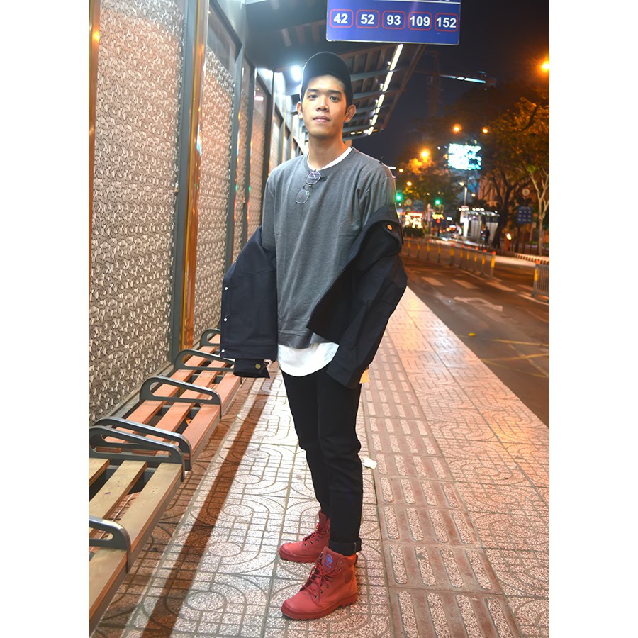 Áo thun LONGTEE VGREY phối trắng Unisex Thesixpack