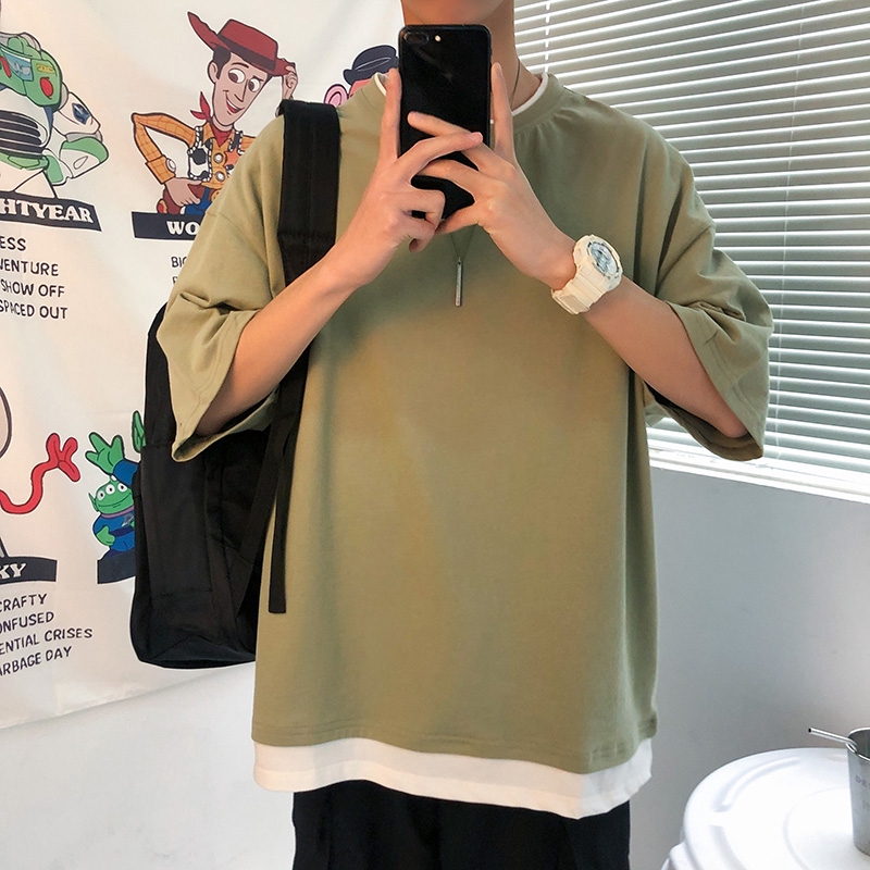 Áo Thun Tay Ngắn Phong Cách Hong Kong Cá Tính | BigBuy360 - bigbuy360.vn