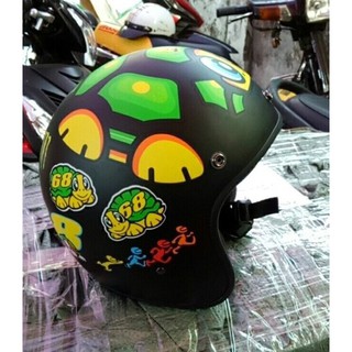 Nón bảo hiểm 3/4 họa tiết tem rùa