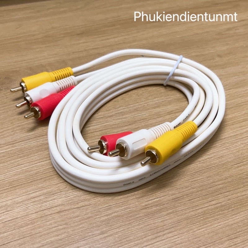 Dây cáp AV/RCA 3 ra 3 1.5m chính hãng