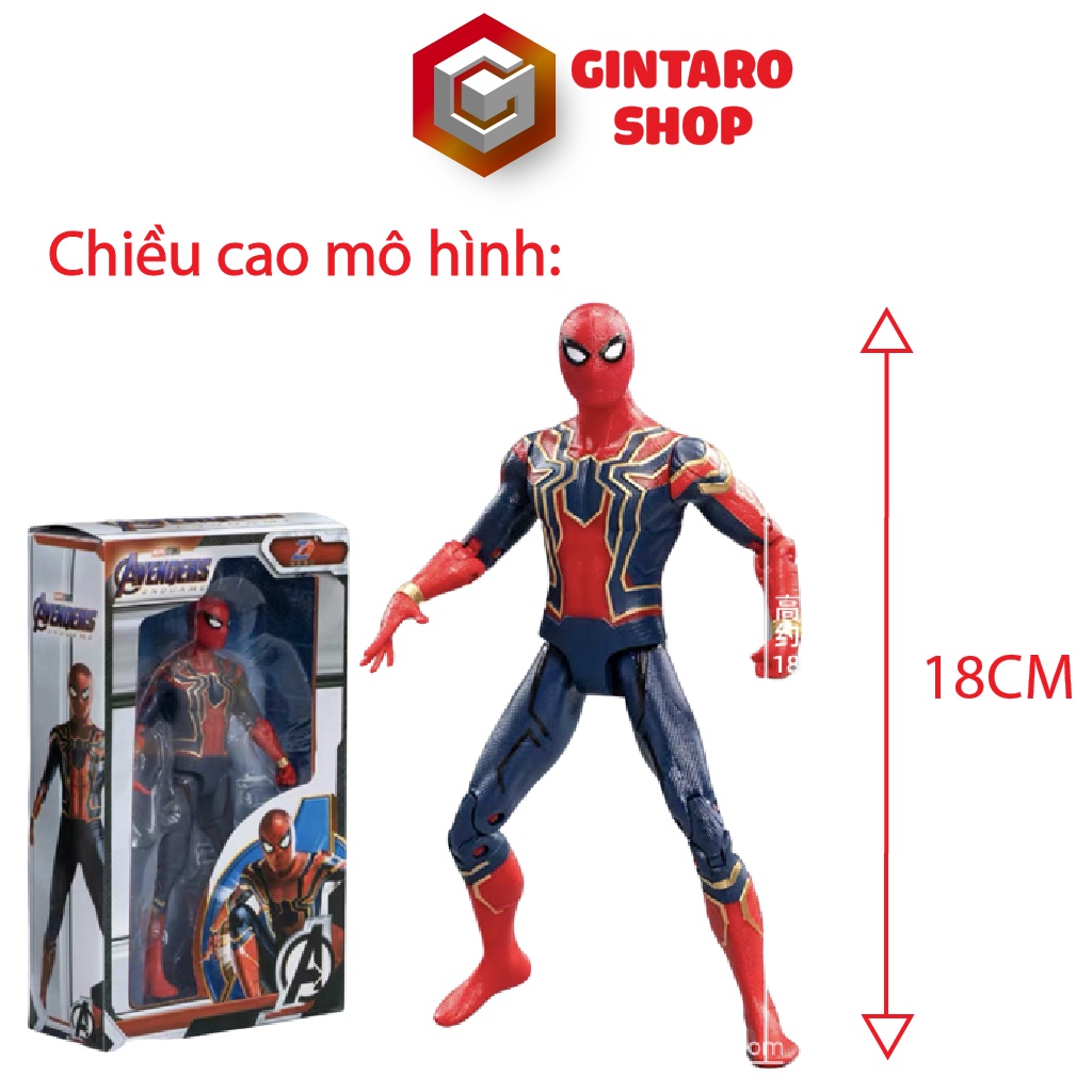 Mô hình Spider Man marvel cao cấp , Đồ chơi mô hình nhân vật người nhện Gintaro Shop