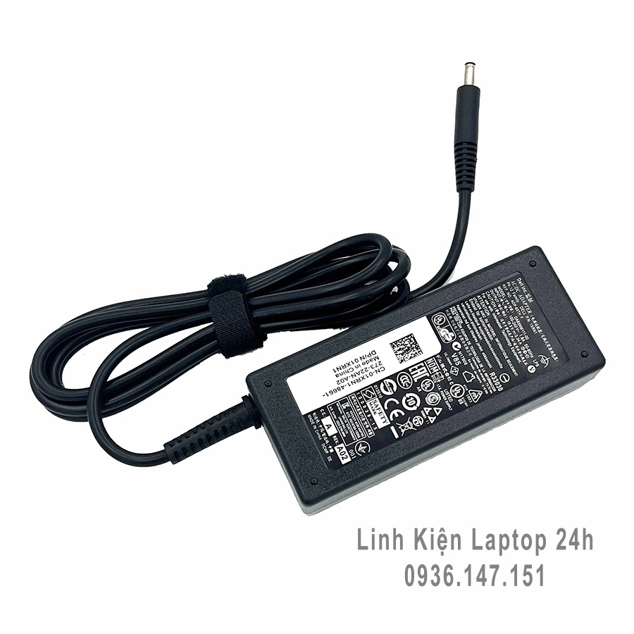 Sạc laptop Dell 19.5v - 3.34a - 65w  đầu kim nhỏ dùng cho máy tính dell inspiron 13 14 15,3000 5000 7000 3451 3458