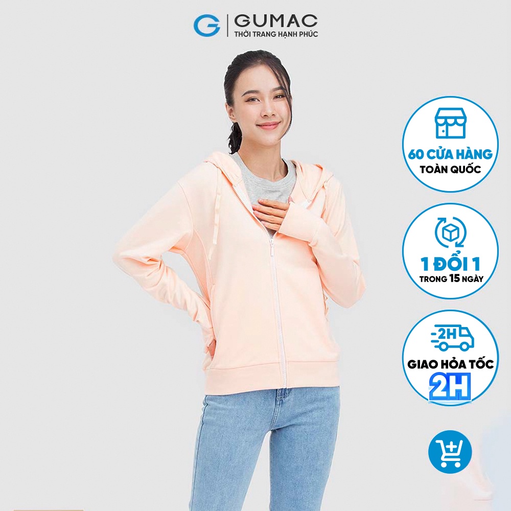 Áo khoác có nón nữ thời trang GUMAC AC05024