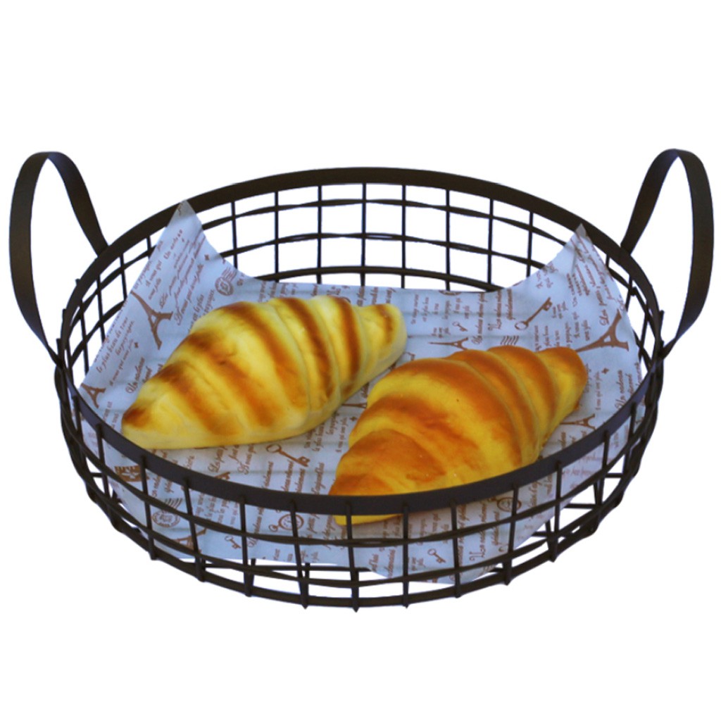 Giỏ đựng trái cây bằng sắt màu đen