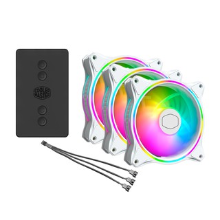 Fan case cooler master masterfan mf120 halo white edition & hub chia fan cooler master addressable rgb led controller